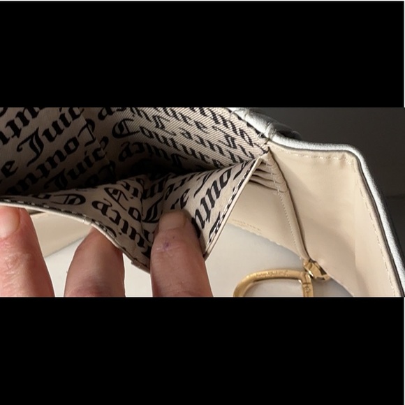 Juicy Couture Royal Crown Rhinestone Velour Wallet Y2K Blue - Picture 6 of 8